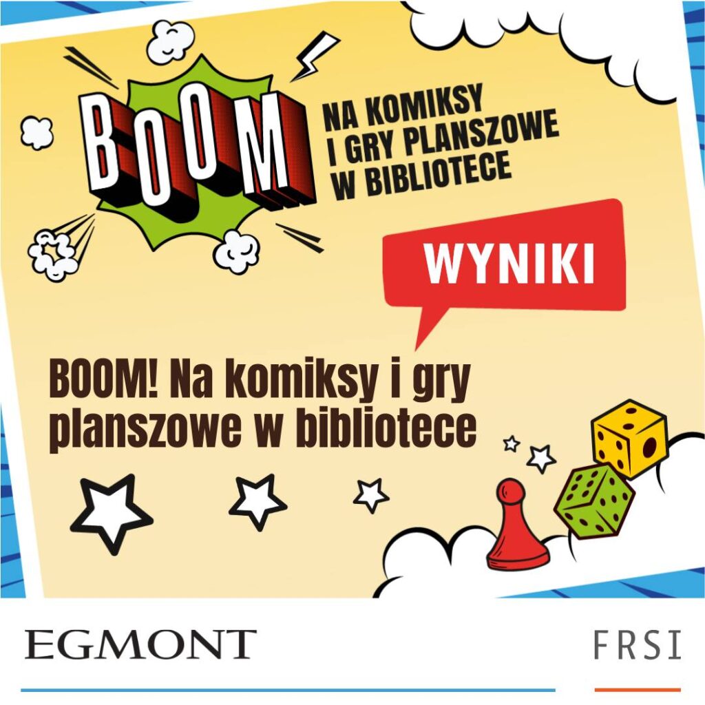 Plakat promujący akcję Boom!