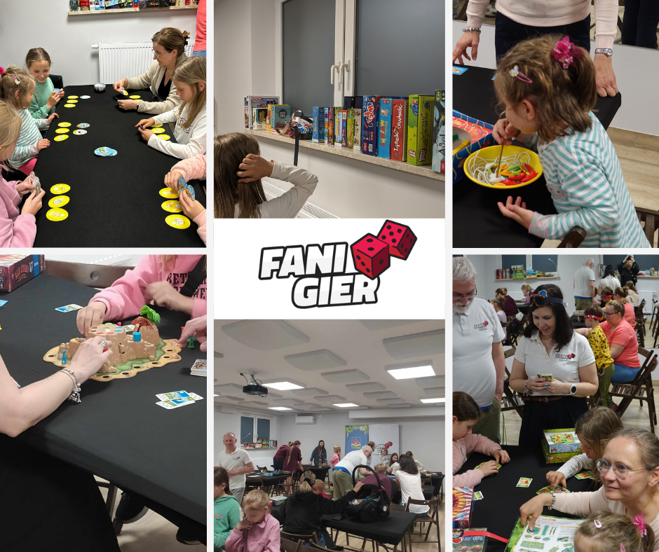 W piątek, 10 maja, w naszej bibliotece odbył się niezapomniany festiwal gier planszowych dla dzieci i dorosłych . Wydarzenie trwało od godziny 18:00 do 21:00. Była to doskonała okazja aby spędzić czas z rodziną i przyjaciółmi, zagłębiając się w fascynujący świat planszówek. Dostępne były różnorodne gry, które dostarczały rozrywki i radości zarówno najmłodszym, jak i starszym uczestnikom. Atmosfera była pełna radosnego śmiechu i wspólnych emocji. Dziękujemy wszystkim, którzy wzięli udział w tym wyjątkowym wydarzeniu! Czekamy na kolejne spotkanie z pasjonatami gier. Do zobaczenia! 